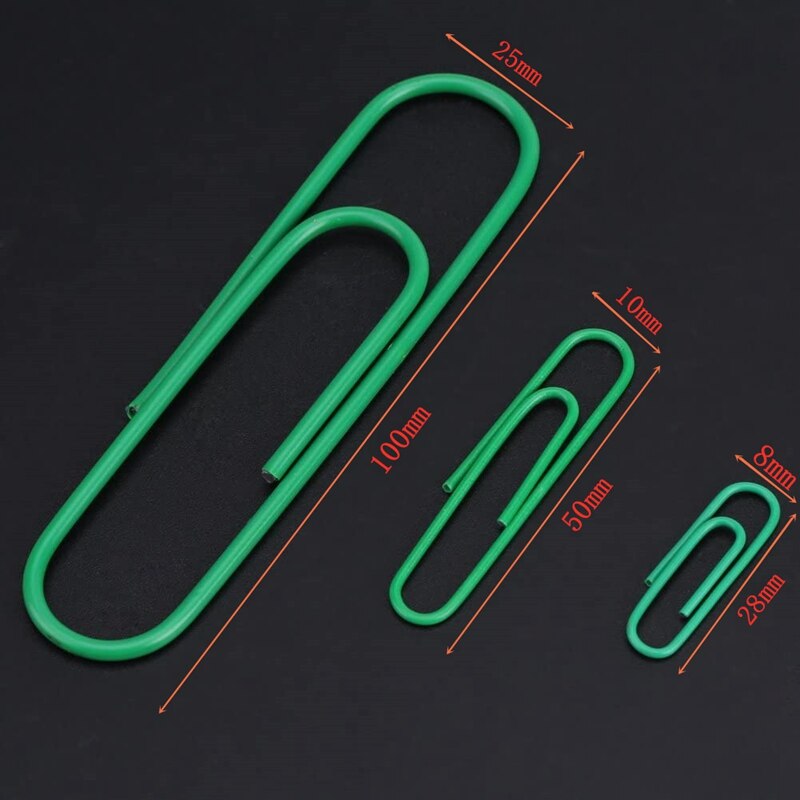 250 Pcs Paper Clips with Plastic Box Coated Large Paper Clips Paperclips Great for Office School Document Organizing