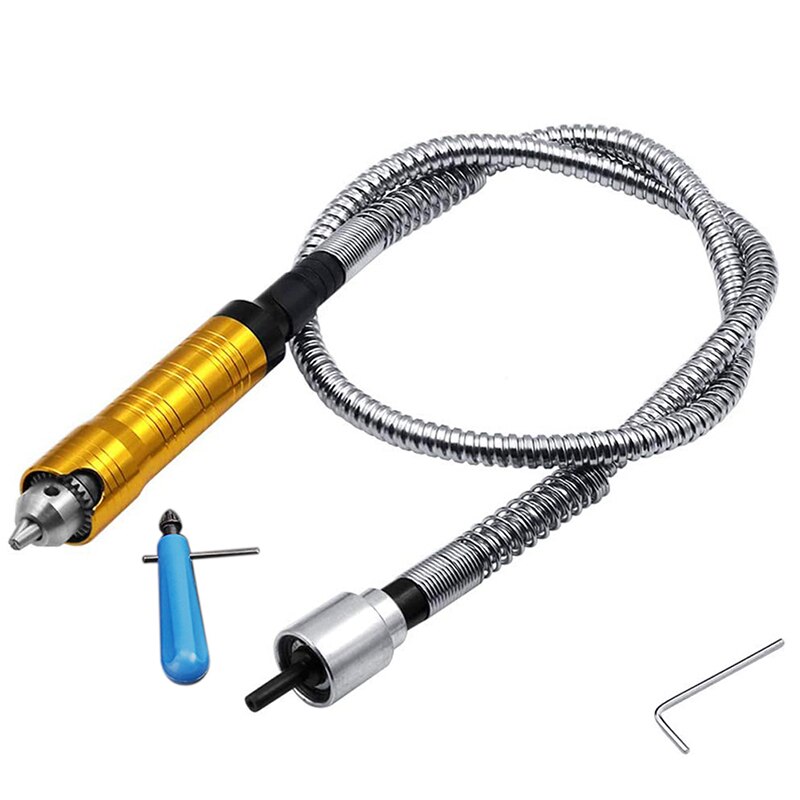 Eje Flexible para amoladora eléctrica, con Cable de extensión de mango de mandril de 0,3-6,5mm para herramienta de amoladora rotativa de taladro eléctrico