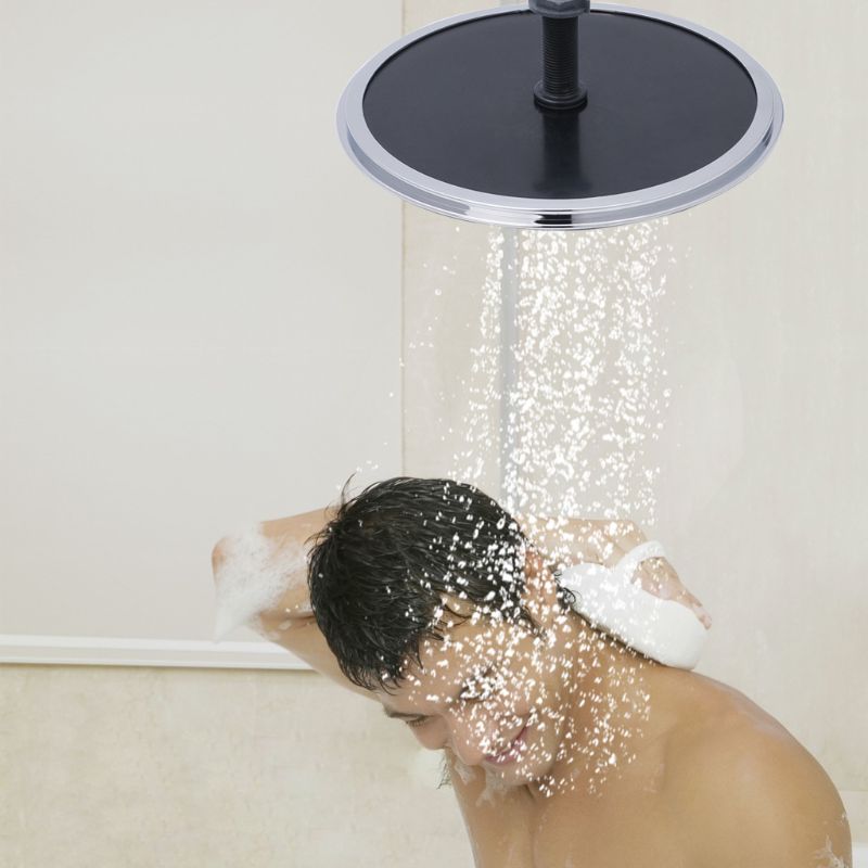 Rund form badeværelse top brusehoved lige skrue regnbruser sprøjte  g1/2 "  j6 pd engros og