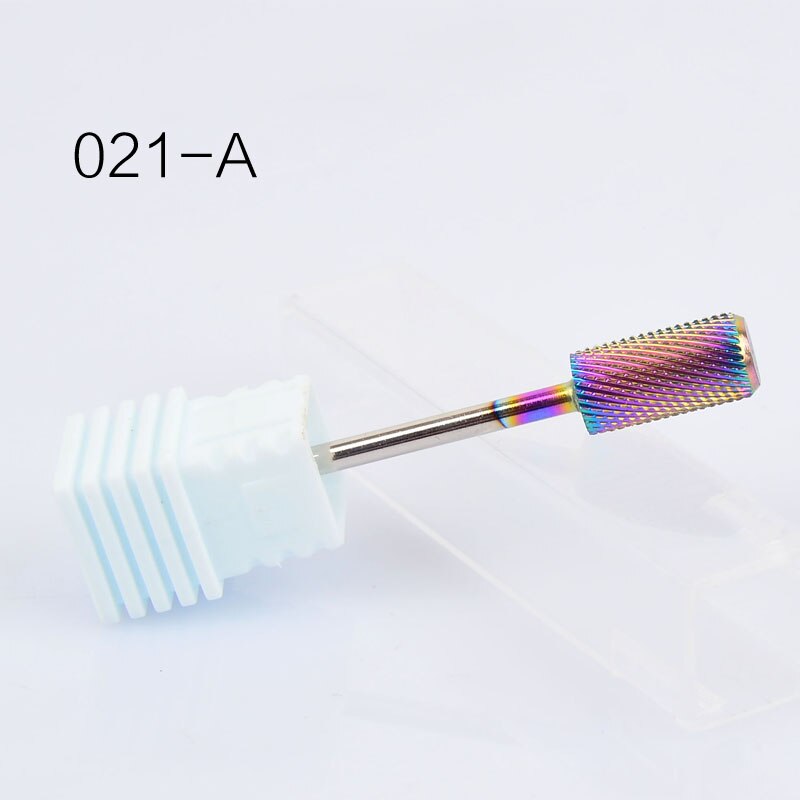 4 type blå wolfram rund flamme søm borekrone hårdmetal fræser manicure elektriske negle tilbehør