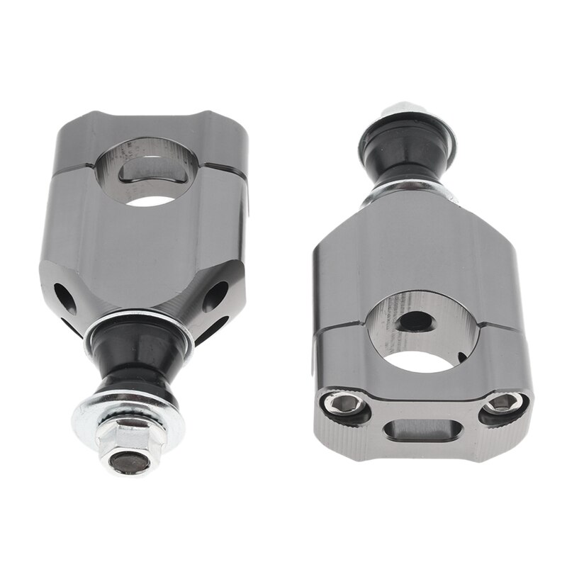 2Pcs 7/8 Inch 22mm 11/8 Inch 28mm CNC Motorcycle Handlebar Mount Riser Clamp Aluminium HandleBar Mounts Clamp Riser