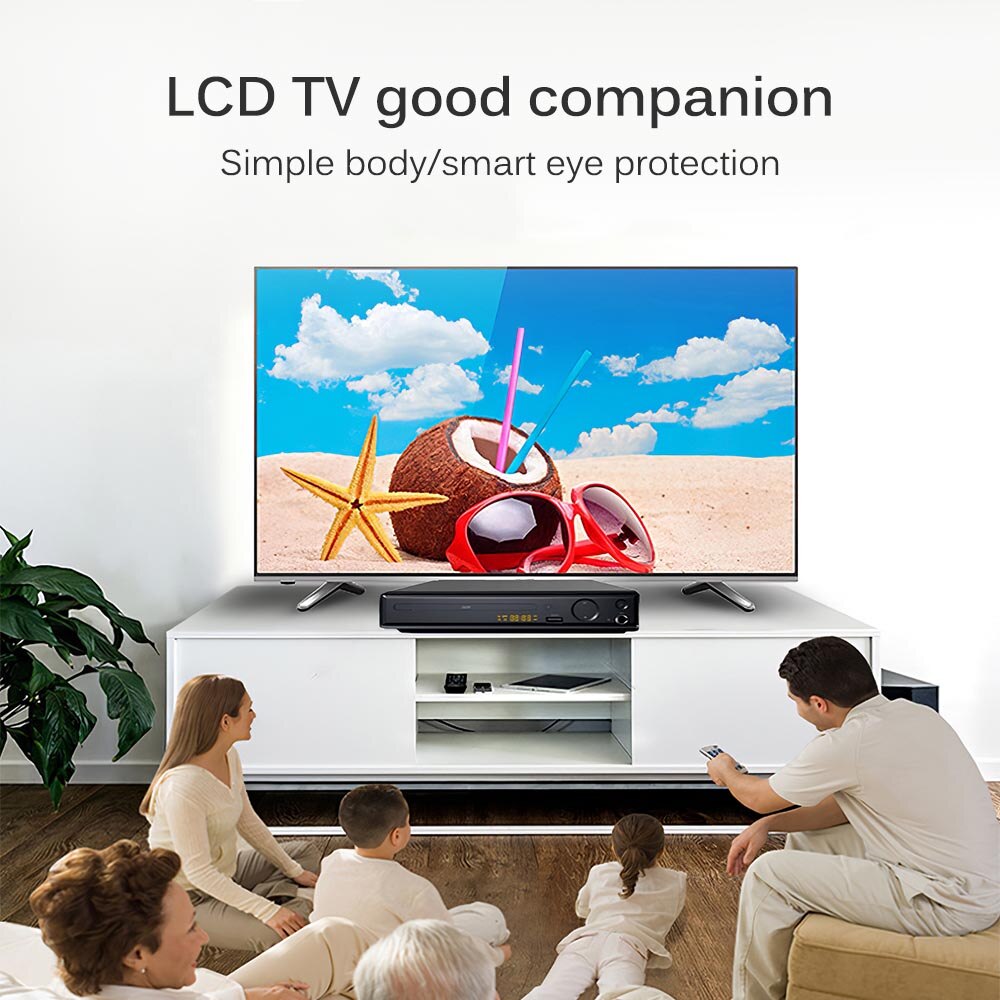 High Definition Plastic Home DVD Players Portable HDMI DVD Player VCD Player Supports U Disk Playback Power Off Memory