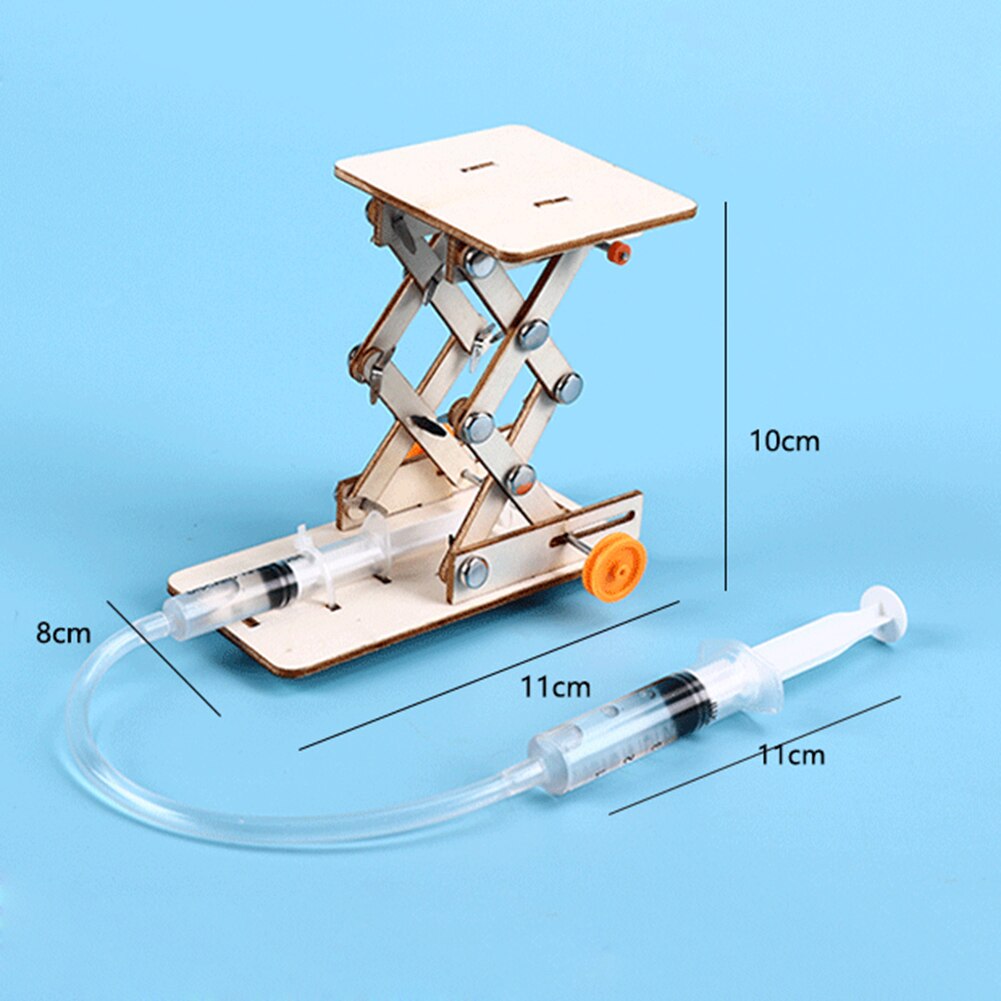 Barn gör det själv hydrauliskt lyftbord modell vetenskapligt experiment kit pedagogisk leksak lämplig för att träna #39 övningsförmåga