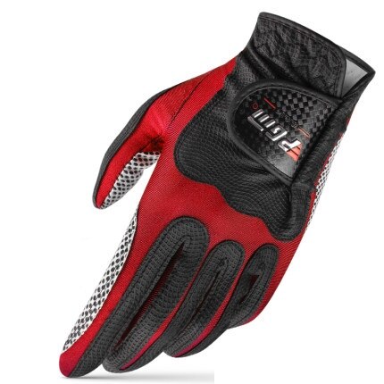 Guantes de Golf para hombre, manoplas deportivas antideslizantes, suaves y transpirables, para mano izquierda y derecha, 5 colores, 1 ud.: Rojo / S