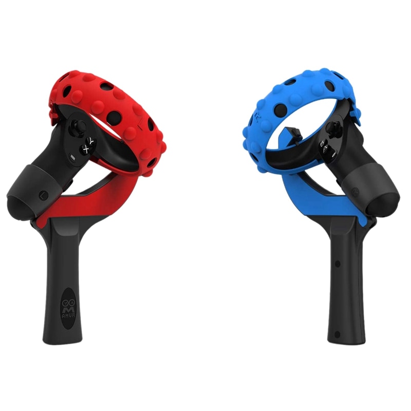 Amvr Oom Tafeltennis Paddle Grip Handvat Links & Rechts Siliconen Beschermhoes Ringen Voor Quest Rift S Tennis Vr game: Default Title