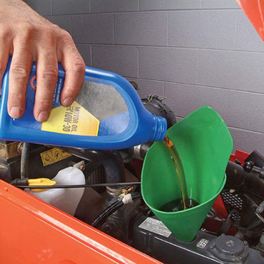 Bil plast olie styreplade tragt fleksibelt dræningsværktøj sammenklappeligt bilolie tankning lang mund tragt benzinolie tilsætningsstof kit