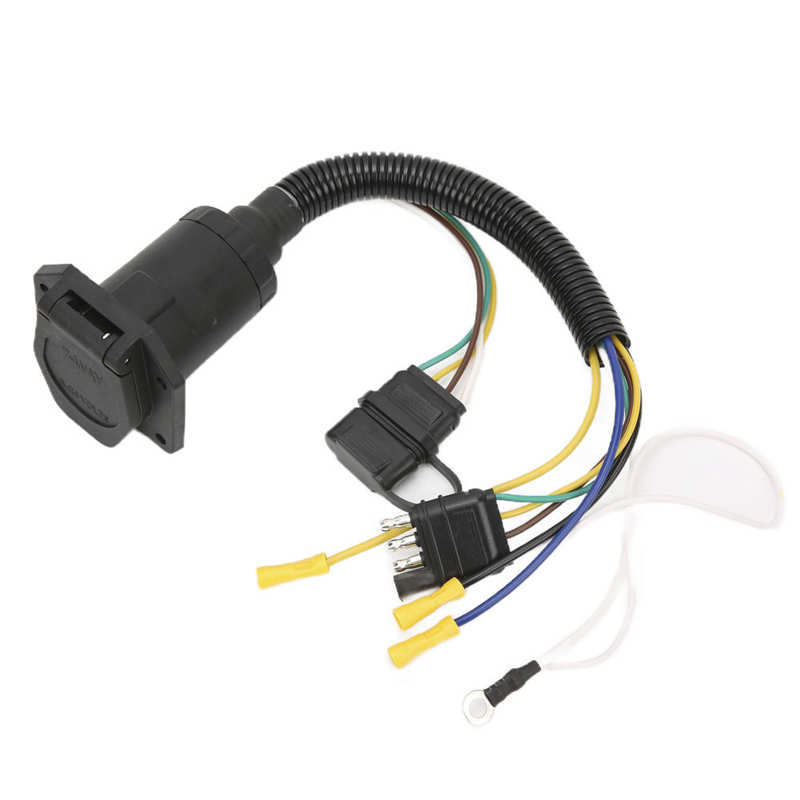 Trailer Plug Converter Trailer Wiring Adapter 4 Way To 7 Way for Trunk for Car for RV