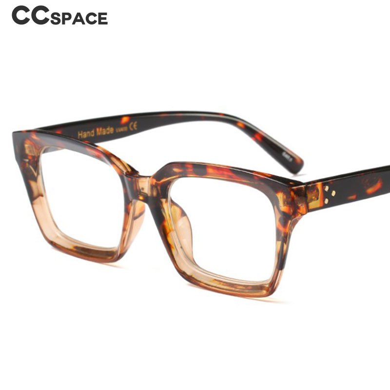 Montura de gafas cuadradas Retro Para hombre y mujer, lentes ópticas de de con remache, a la , para ordenador, 45440