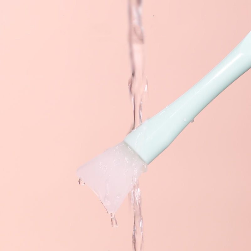 1Pcs Silicone Facial Mask Brush Soft Head with Scraper Integrated Dual-use Mud Film Brush DIY Film Adjusting Beauty Tool Beauty