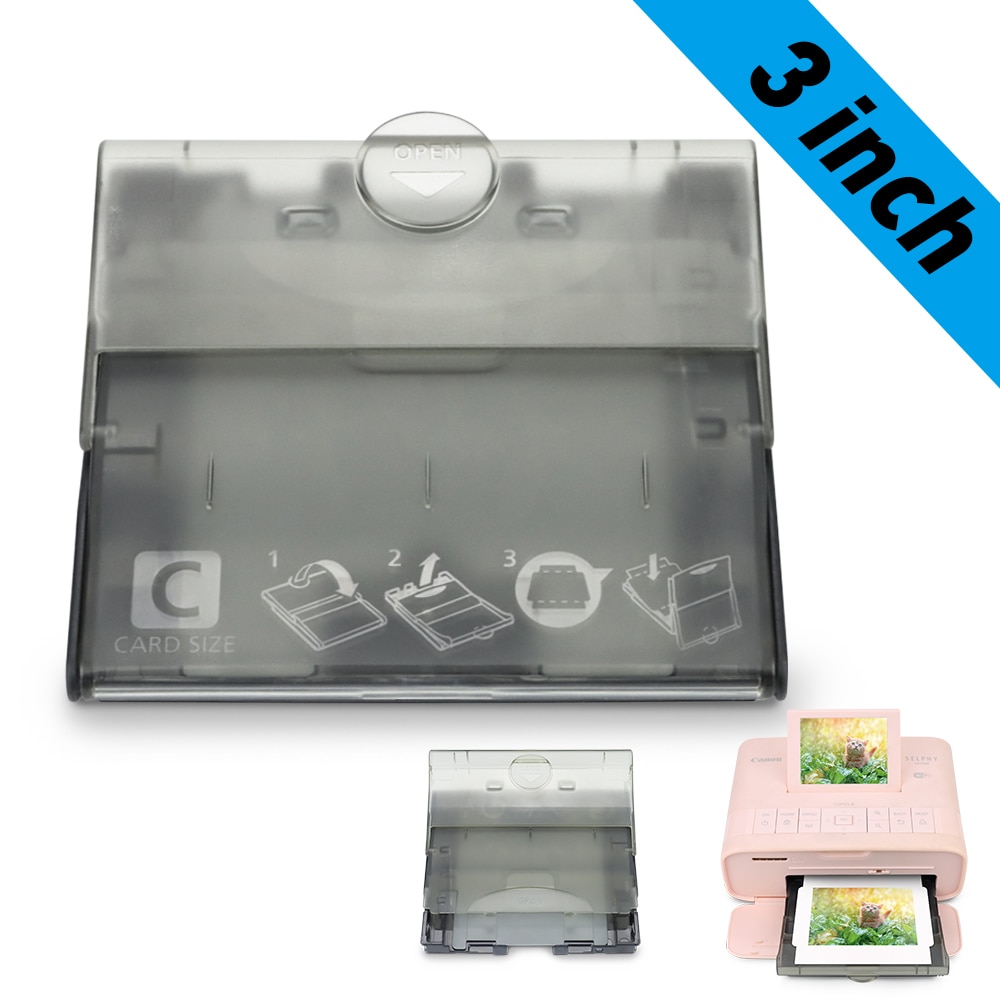 Paper Input Tray Fit for Canon Selphy CP1300 CP1200 CP1000 CP910 CP900 Photo Printer Tray 3/5/6 inch Postcard Size 3 inch Tray
