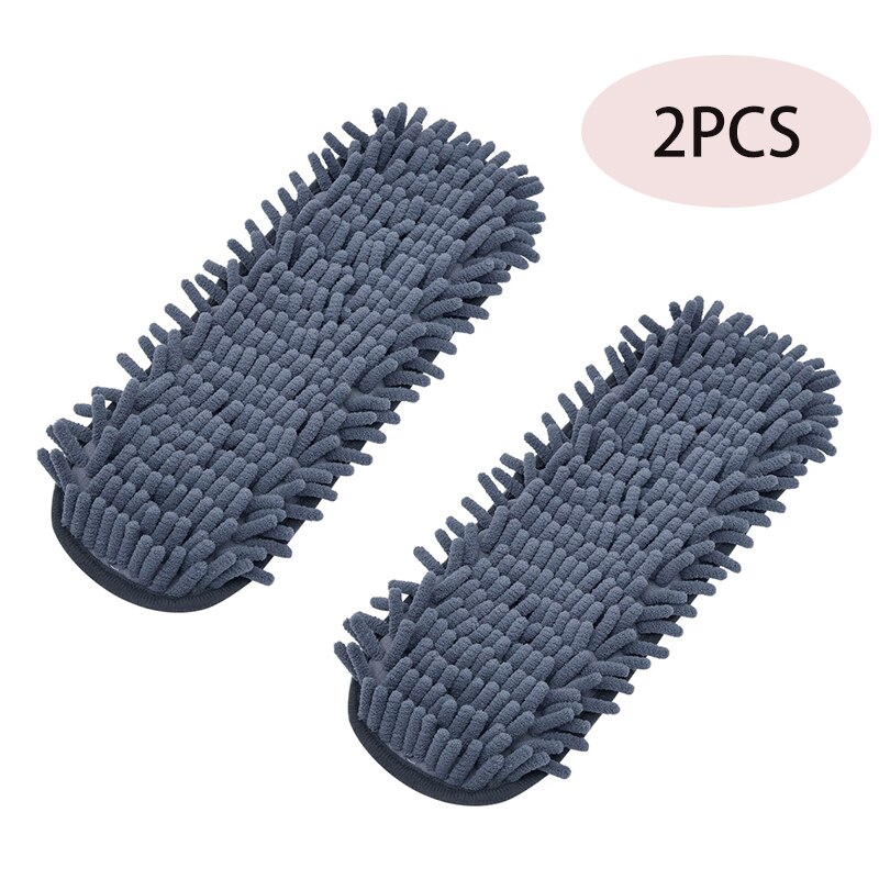 Baseus-mopa para suelo de microfibra cepillo de lavado de coches, manos libres, cepillos de limpieza de vehículos, mopa plana suave, herramientas de limpieza del hogar: 2pcs Mop Pad