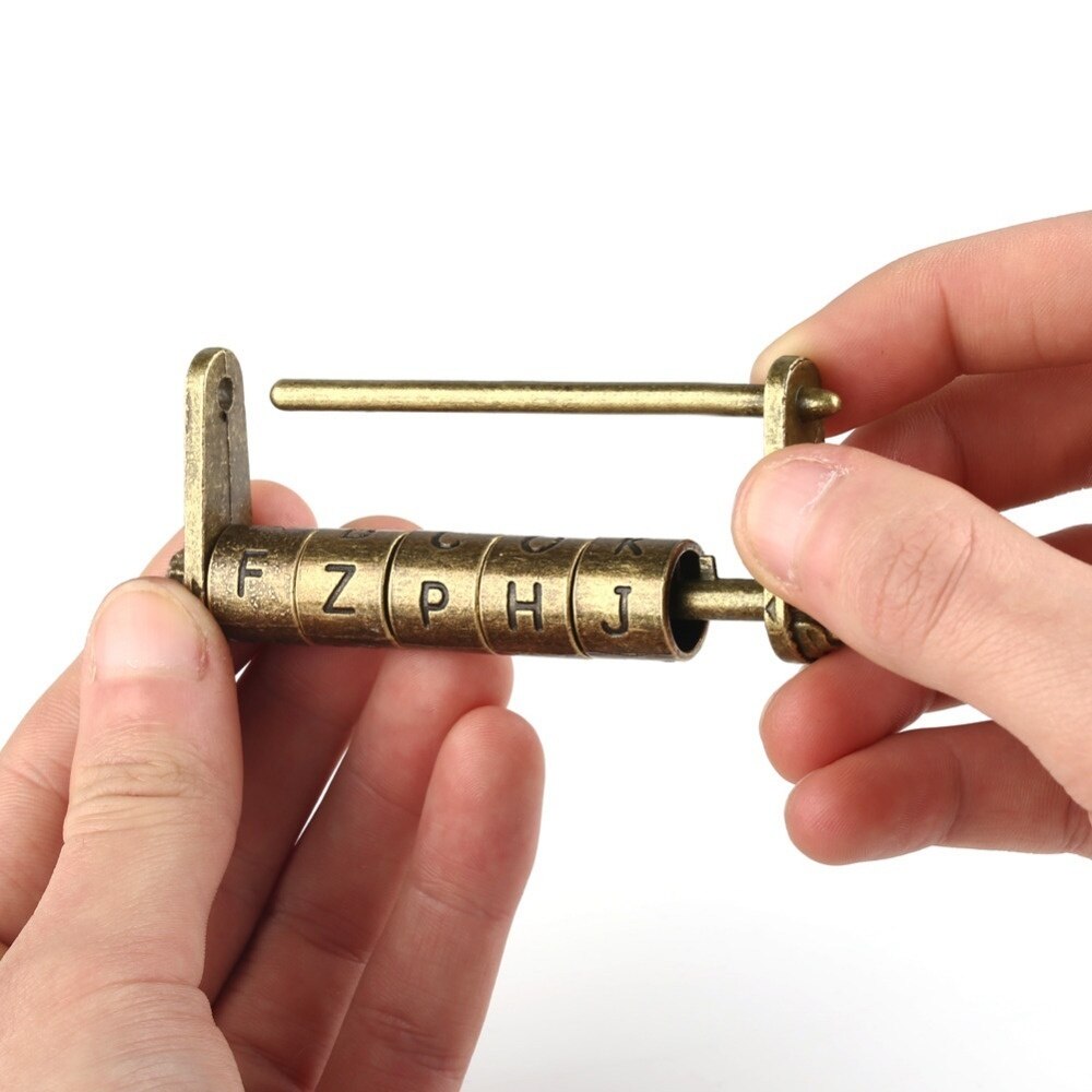 Engels Wachtwoord Hangslot Lock Key Chinese Oude Stijl Voor Deur Kast Kast