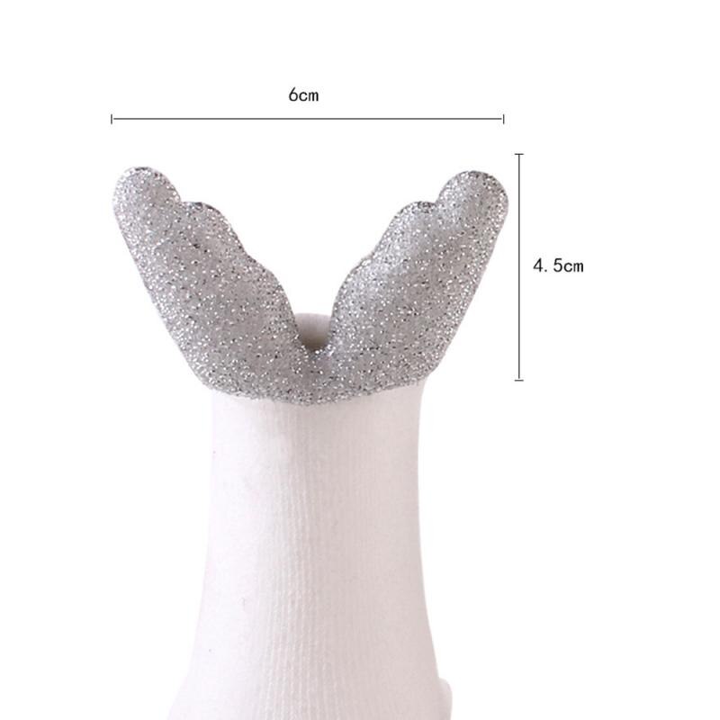 Meias infantis com asas de anjo para meninas, meias de malha listradas, criativas suprimentos