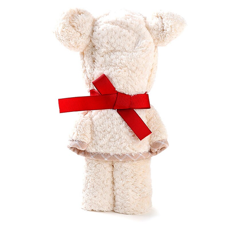 Baby Bath Towel Bear Cake Shape Quick-Dry Face Towel Solid Washcloth Wedding Animal Square Hooded Bath robe