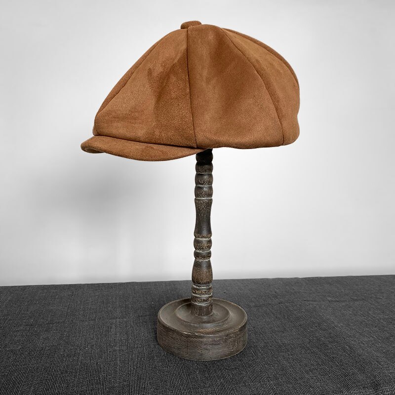 Retro Top Grade Suede Newsboy Caps Men Oversized head circumference Flat Caps Women British Gatsby Cap Autumn Winter Hat BLM223