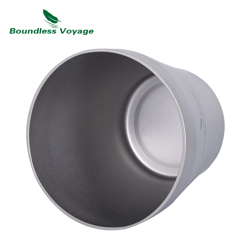 Grenzeloze Voyage Titanium Bier Mok Outdoor Camping Sap Koffie Thee Cup Servies Drinkware 250Ml Ti3083D