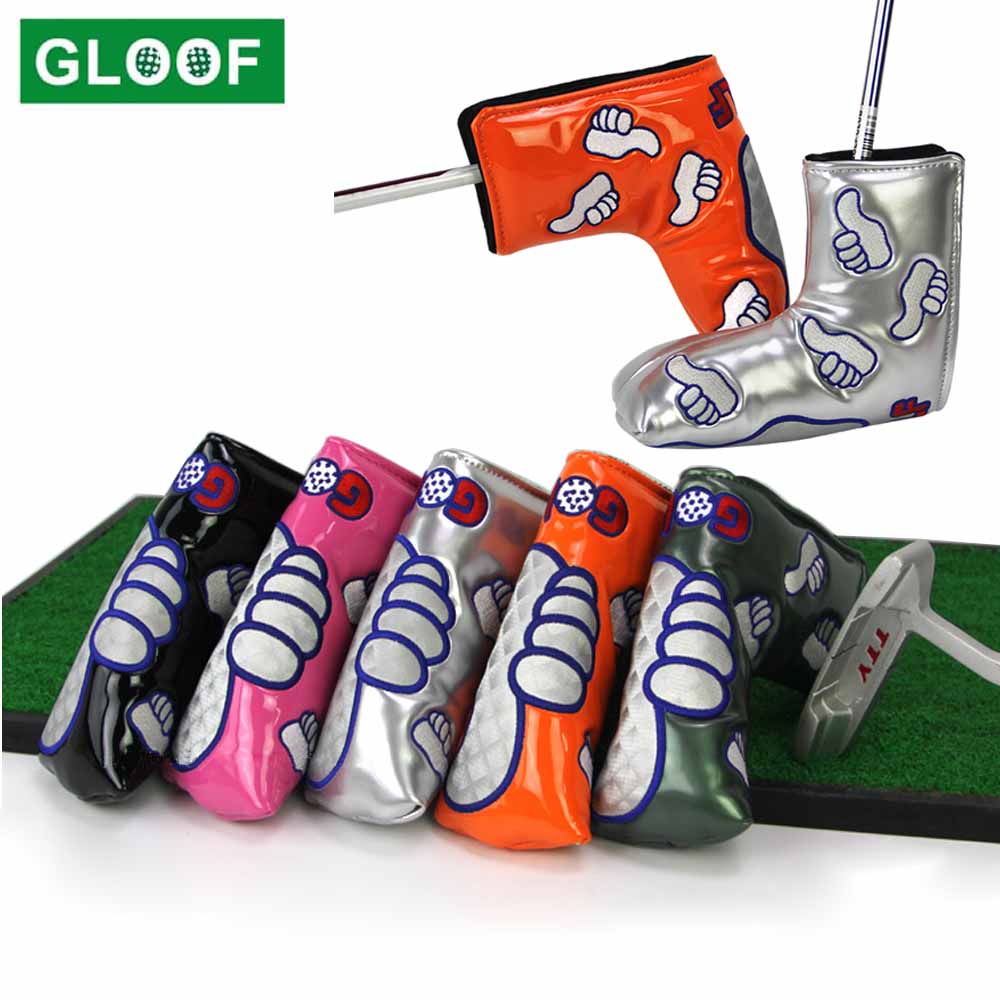 1 pçs cabeça de golfe cobre acessórios do clube de golfe do plutônio putter capa headcover para o clube de golfe da lâmina cabeça cobre acessório