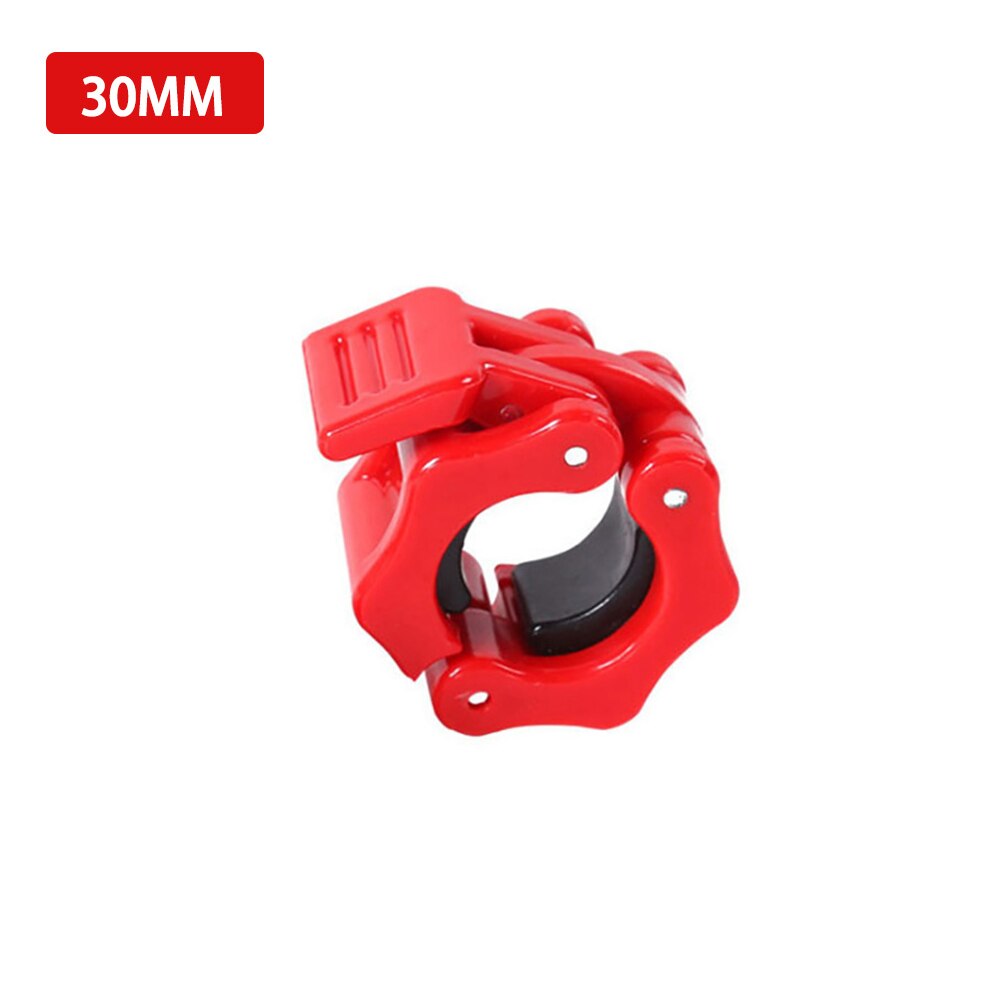 25mm 28mm 30mm Spinlock Collars Barbell Collar Lock Dumbell Clips Clamp Weight Lifting Bar Gym Dumbbell Fitness Body Building: 30mm Red -1