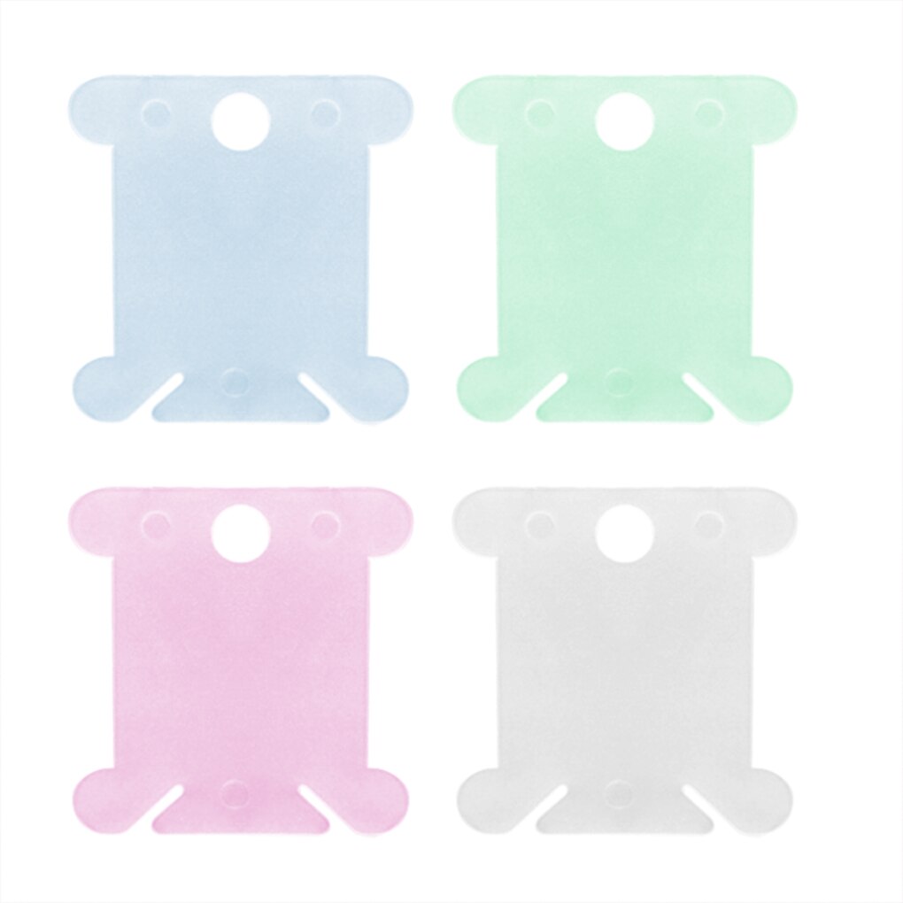 120PCS Embroidery Thread Holder Floss Craft Bobbin Cross Stitch Storage Holder Plastic Sewing Thread Board Card Thread Organizer