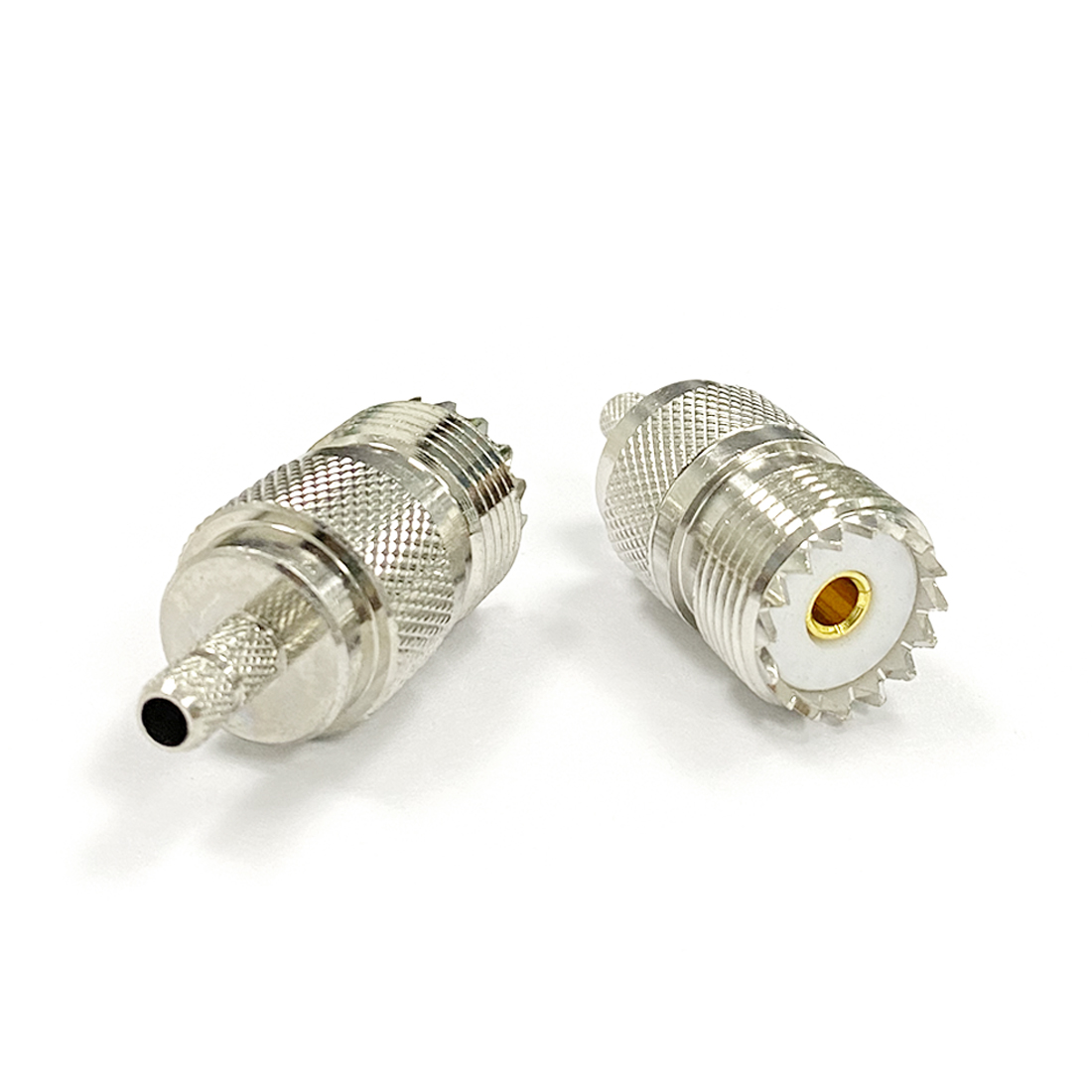 1Pc Uhf Vrouwelijke Jack Rf Coax Converter Connector Crimp RG58 RG142 RG400 LMR195 Rechte Vernikkelde