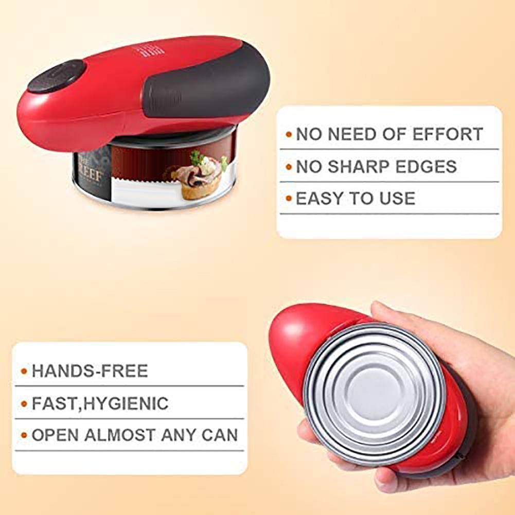 Electric Can Opener Tin Opener One Touch Jar Opener Practical Can Bottle Opener Automatic Jar Openers Kitchen Tools