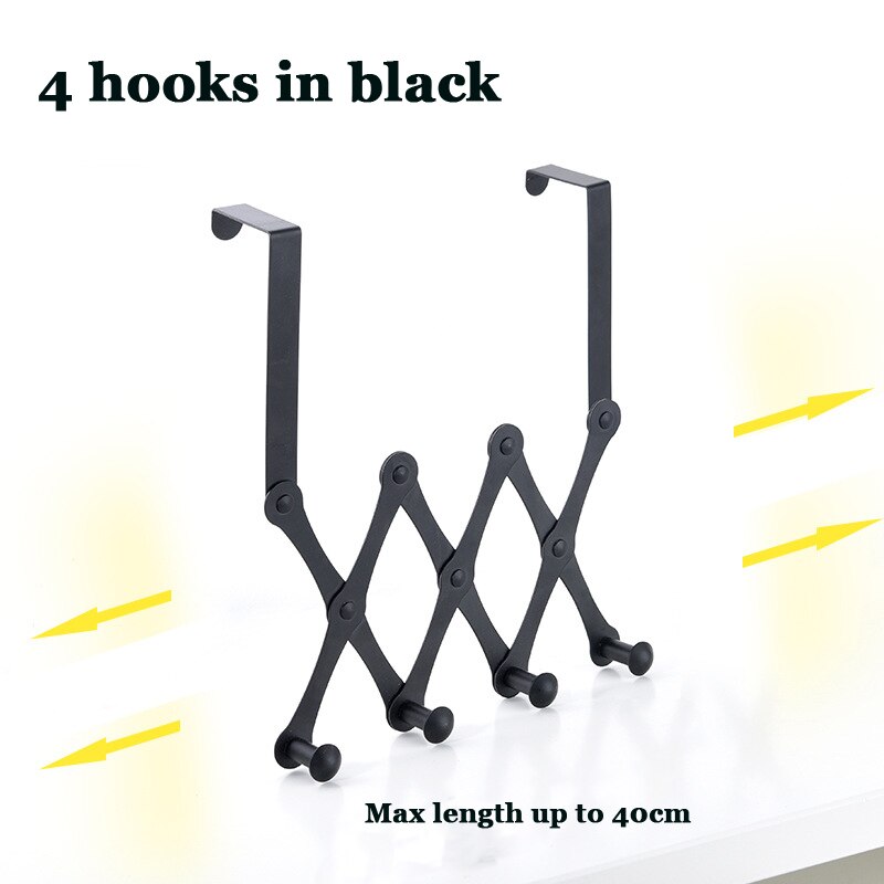 Deur Terug Opknoping Telescopische Haak Telescopische Opvouwbare Haak Kleerhanger Diamant-Vormige Deur Terug Muur Opknoping Kapstok Handtas: 04-1