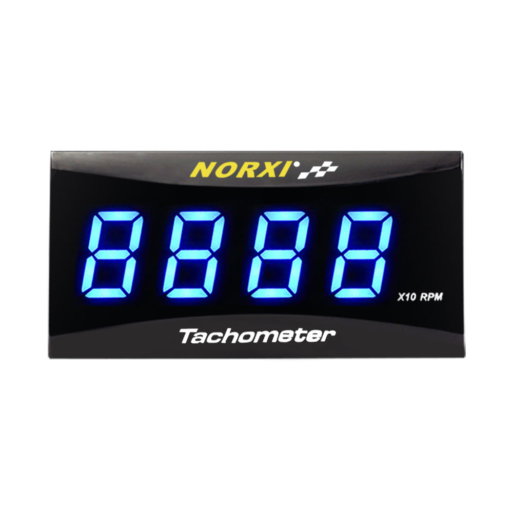 Mini medidor de RPM para motocicleta, pantalla LCD cuadrada Digital, tacómetro de hora para motor, tacómetro para BMW, YAMAHA, KAWASAKI Racing