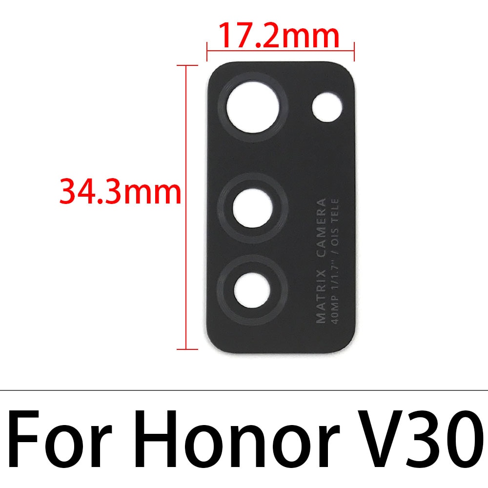 2Pcs Rear Back Camera Glass For Huawei Honor 9X V20 V30 X10 20i 20 10 30 Pro Lite 20S 10i 30s Camera Lens With Sticker Adhesive