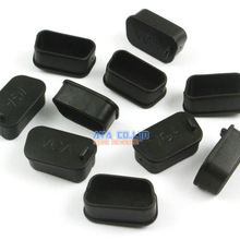 100 Pcs Soft Plastic VGA Port Plug Cover Cap Anti Dust Protector for Female End