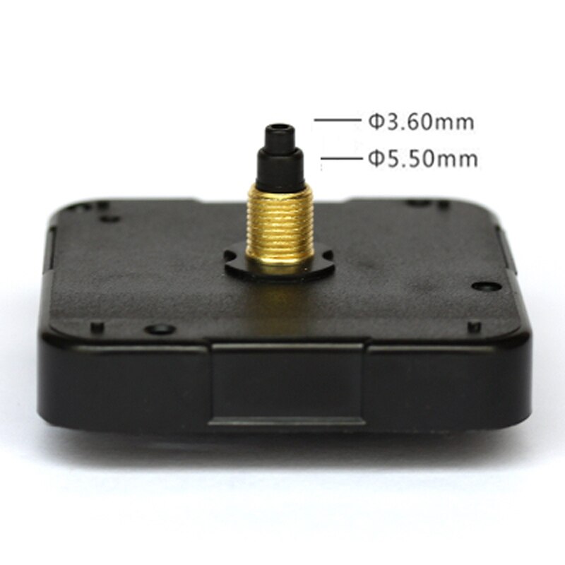 DIY Quartz Clock Mechanism Movement Classic Black Clock Motor Parts No Ticking Home Decor Clockwork Replacement Essential Tools
