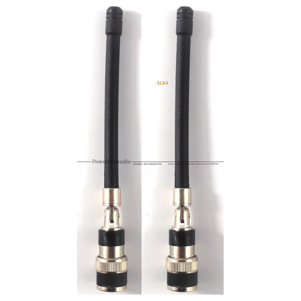 2 stk / mye bnc-antenne til shure trådløs mikrofon slx / uc /u4d/u4s/ub 600-900 mhz ma