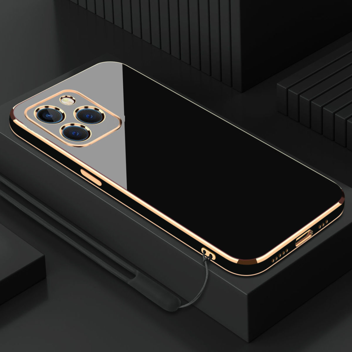 For Infinix Smart 8 Pro Case Smart8 Plus 8HD Phone Case Straight edge electroplate Plating ShockProof Silicone Back Soft Cover: CANVAS / black