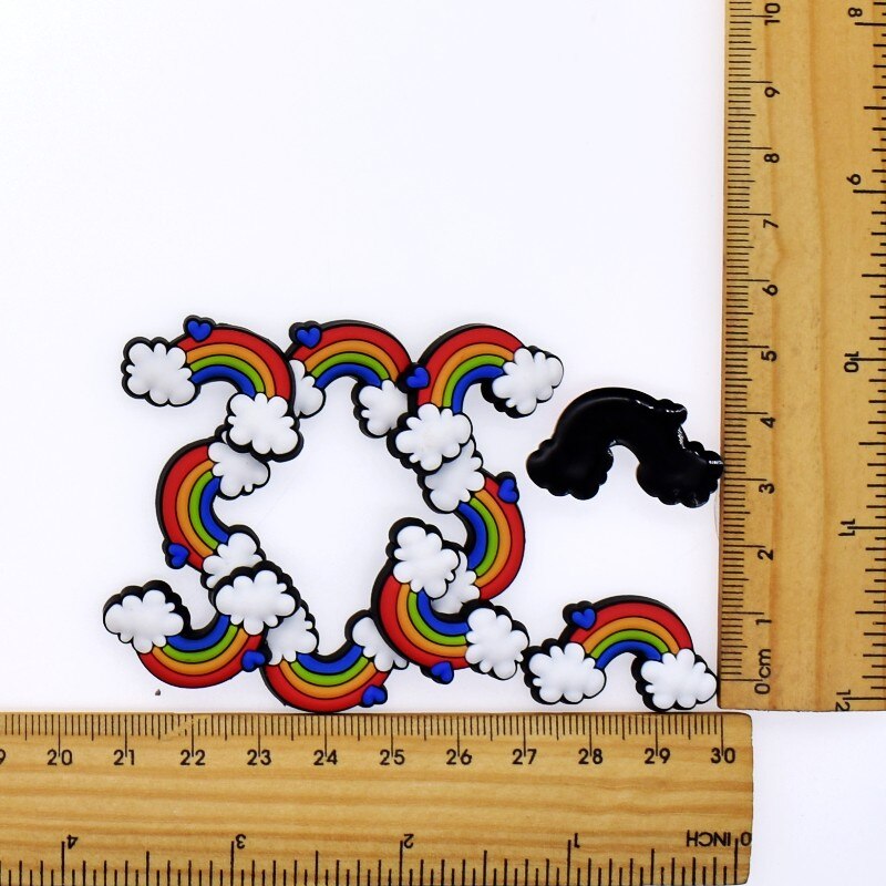 Accesorios para el cabello/broche/auricular/cargador USB/marcador/anillo para niños niñas DIY artesanía PVC nubes suaves Arco Iris avión cohete