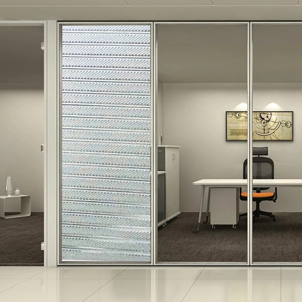 Sunice privacy fönsterfilm 2d frostat glas klistermärke hem badrumsfönster statiska glasfilmer anti-uv klistermärken 0.9*0.3/0.5m