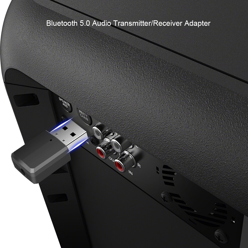 USB Bluetooth Empfänger Bluetooth Wagen Bausatz Absender 5,0 kabellos Audio- Musik Stereo Adapter für TV PC Bluetooth Lautsprecher