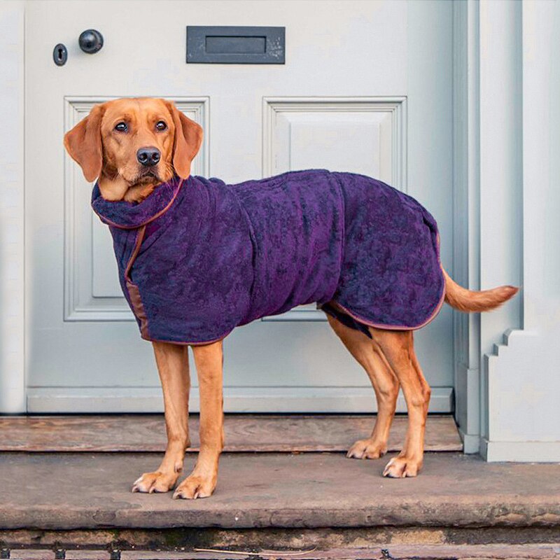 Ręcznik kąpielowy dla psa Super chłonny szlafrok szybkoschnący mały i średni duży pies Labrador Golden Athrobe