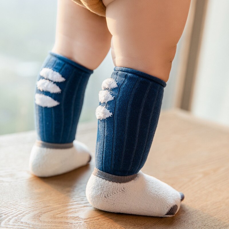 Chaussettes pour enfants, chaussettes de sol épaisses pour bébés, antidérapantes et chaudes, en Tube, pour garçons et filles, collection automne et hiver