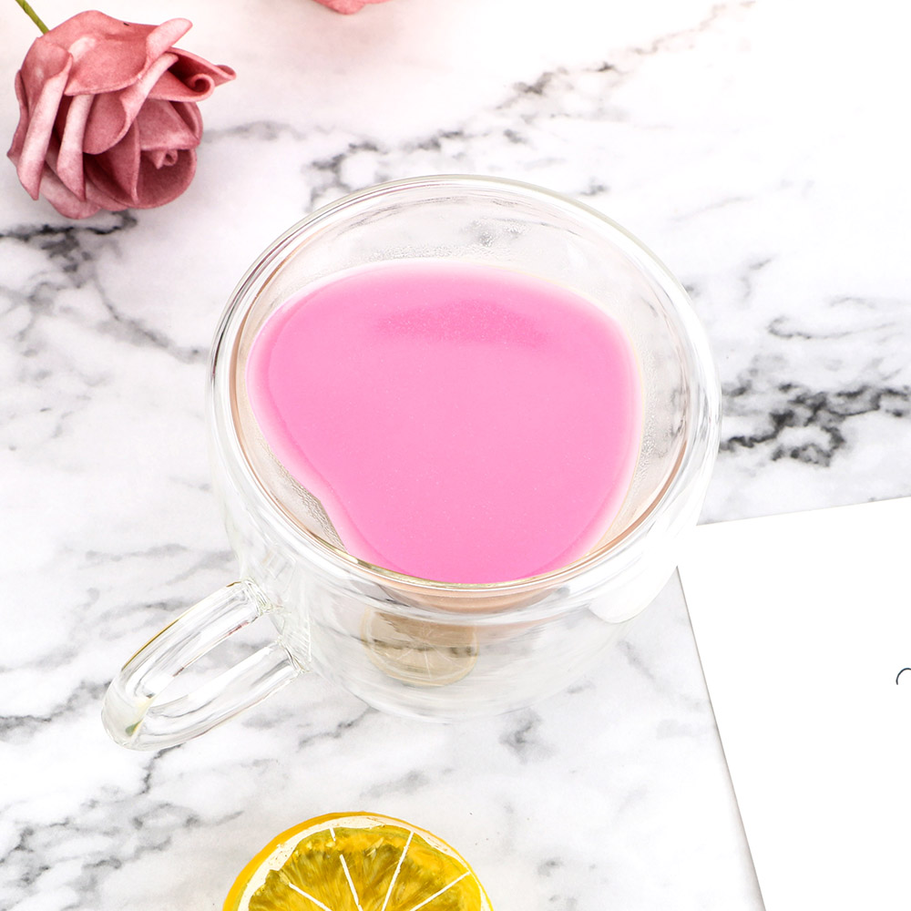 Naczynia robić picia, odporny na ciepło, podwójna ściana szklany kubek serce w kształcie serca herbaty kufel robić piwa kubek robić soku filiżanki robić kawy kubek na prezent 180ml/240ml