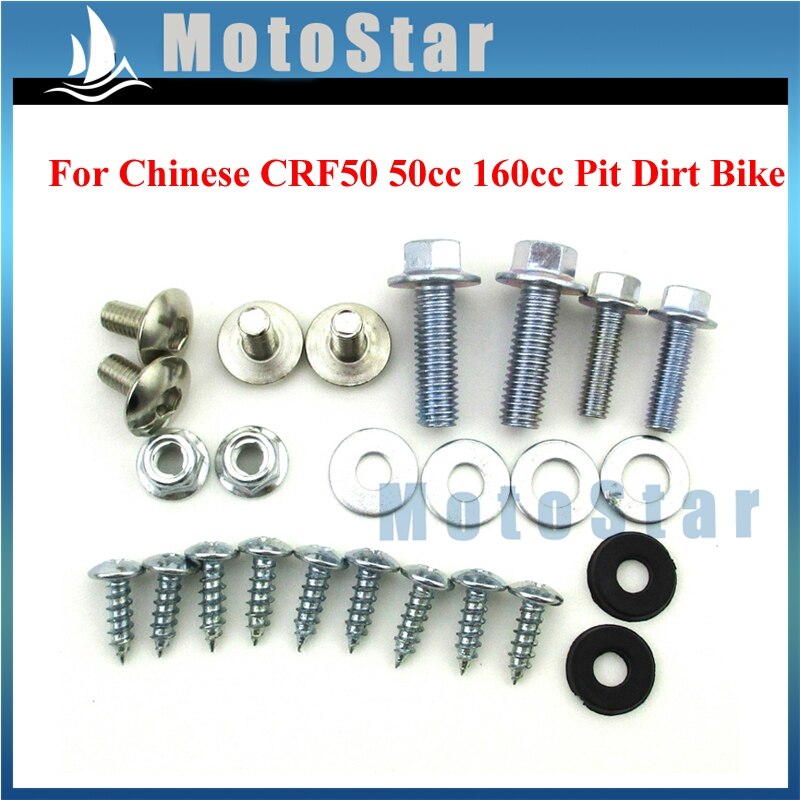 Motorcykel plastik kåbe tank montering skrue panel bolte til kinesisk crf 50 dirt pit cykel 50cc 90cc 110cc 125cc 140cc 150cc 160cc