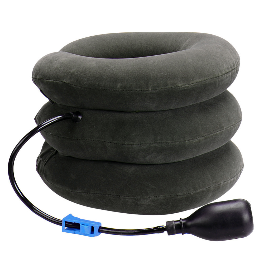 Inflatable Cervical Collar Neck Relief Traction Brace Support Stretcher Device: B1