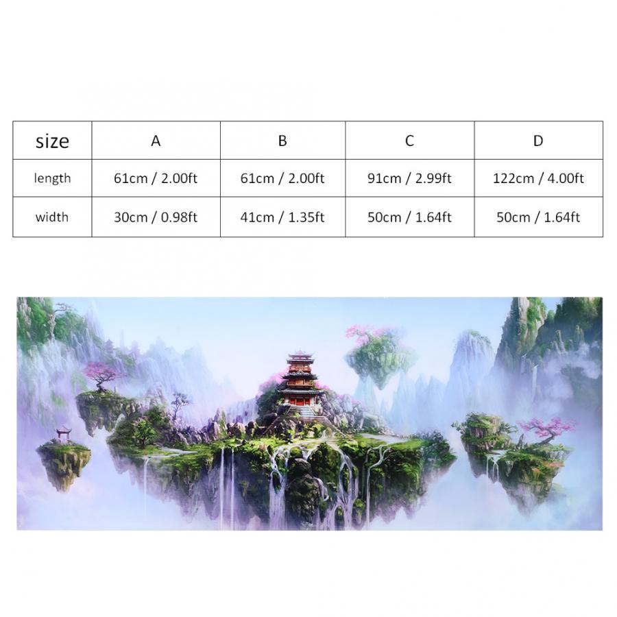 PVC Aquarium Landscape Sticker Poster Fish Tank 3D Background Sky Doublesided Stickers Ocean Background Ornament Poster Decor