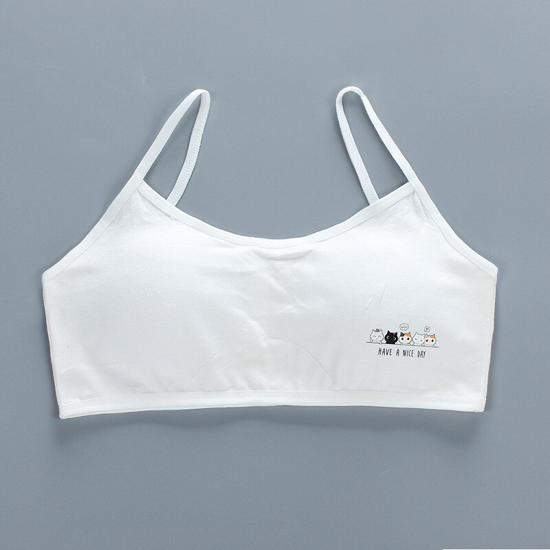 2 Stuks Meisjes Zachte Beha Tiener Katoen Meisjes Beha Ondergoed Kids Sport Beha Non Verstelbare Bh Kid Naadloze Kleding: 1