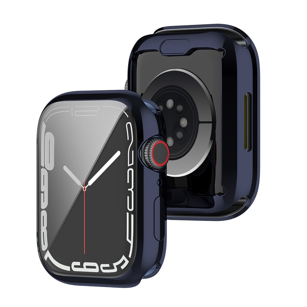 Zachte beschermhoes voor Apple Watch Series 8/7 45 mm 41 mm Transparante, volledig bedekte 3 2 1 38 mm 42 mm Screen Protector Cover voor iWatch 6 SE 5 4 44 mm 40 mm: GOLD / 2-3.9 Inches