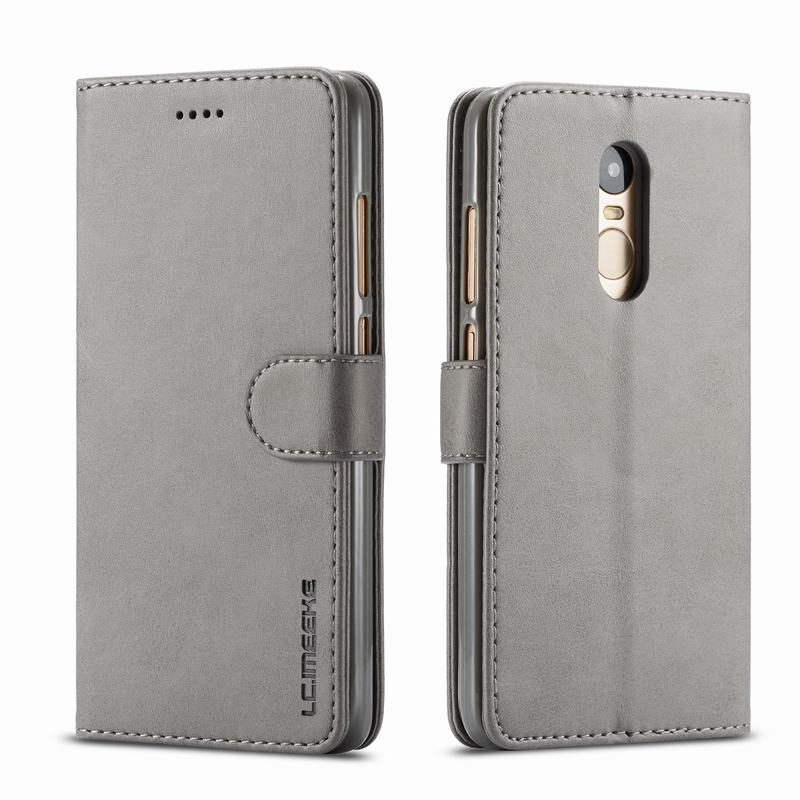 Leather Case For Xiaomi Redmi Note 4 Cover Case Luxury Magnetic Flip Book Funda Xiomi Redmi Note 4 X 4X Phone Cases Wallet Etui: For Redmi Note 4X / Grey Cover