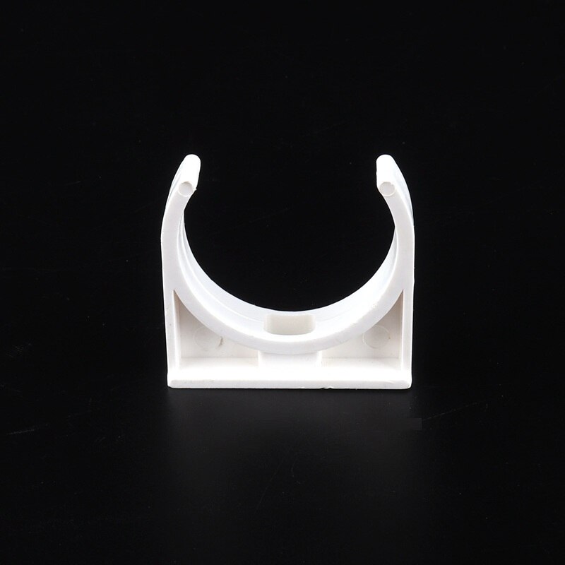 10pcs 20/25/32/40mm PVC Pipe Clamp White/Grey PVC U-Type Clamp Home Garden Irrigation PVC Fittings