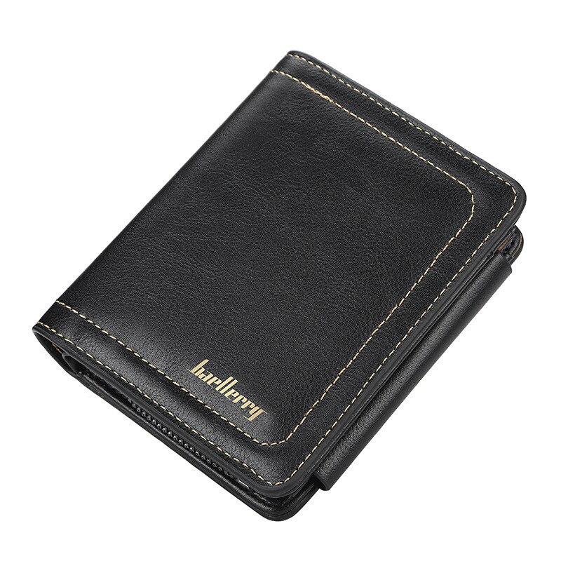 Short Wallet for Men Business Credit Card Holders Slim Men's Wallet Bifold Pu Leather Cards Wallets Luxury Purse Male