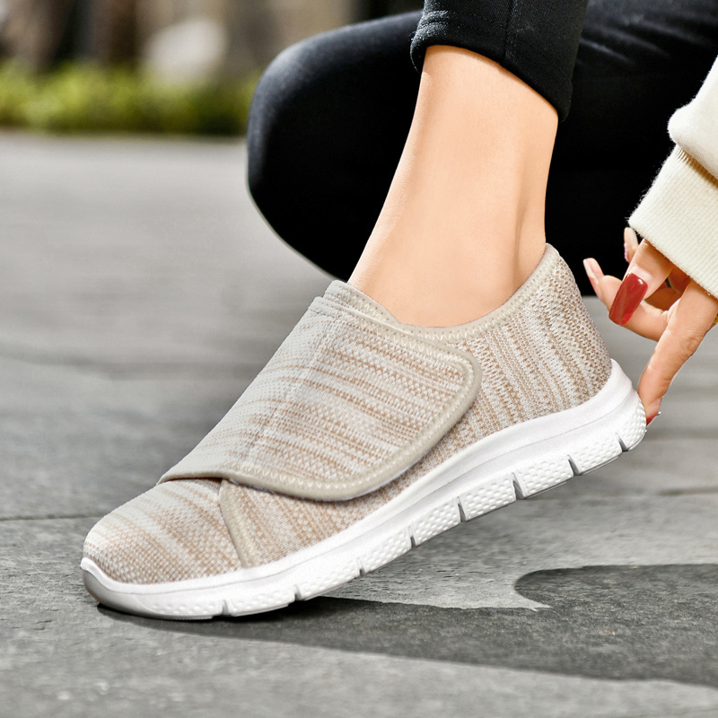 Vrouwen Orthopedie Brede Voeten Gezwollen Wandelen Casual Schoenen Duim Eversion Aanpassing Zachte Comfortabele Diabetische Man Schoenen Grote Maat