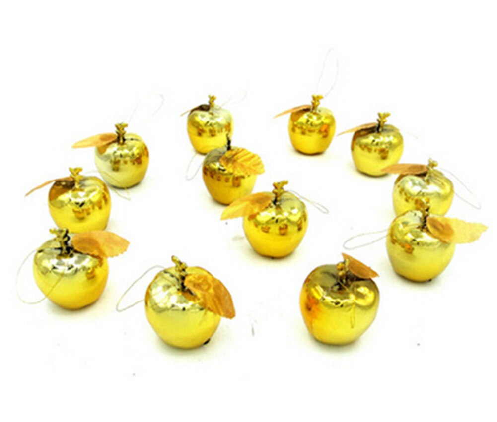12 stks Kerstboom Xmas Ballen Decoraties Kerstballen Party Wedding Ornament TOP: Goud