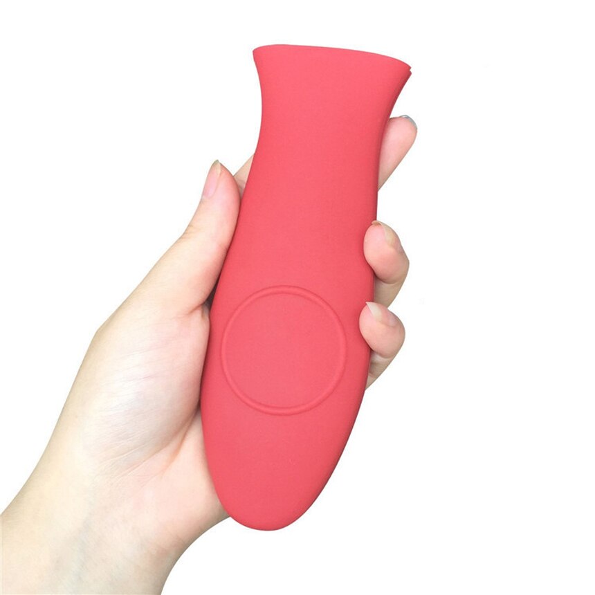 Kitchen Stovetop Oven Use Pre-seasoned Cast Iron Skillet with Silicone Handle Holder