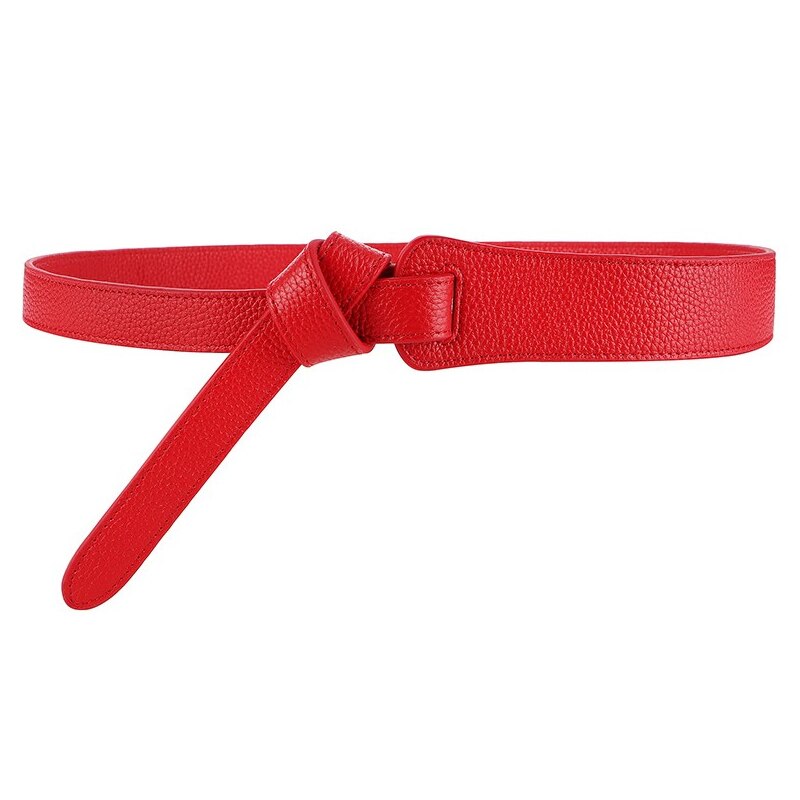 Korset bælte brede kjole bælter til kvinder sort læder ceinture femme lang plus størrelse cummerbunds talje: Rødt bælte